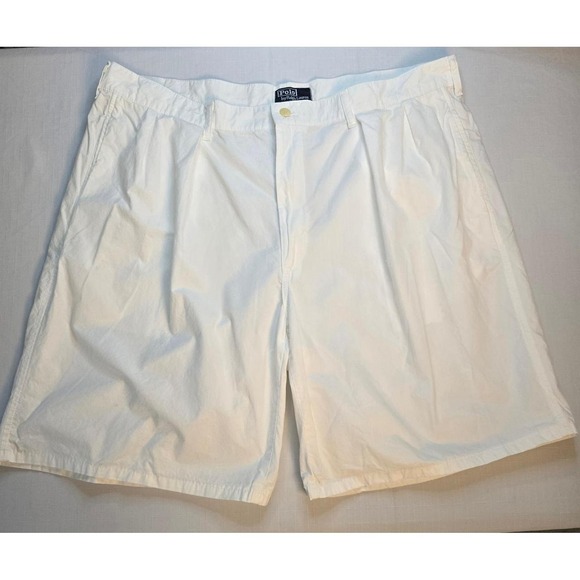 Other - Polo Ralph Lauren Mens White Pleated Shorts Old Money Coastal Size 40 USA Made